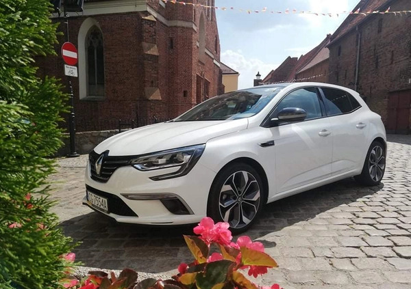 Renault Megane cena 75000 przebieg: 28500, rok produkcji 2019 z Grudziądz małe 562